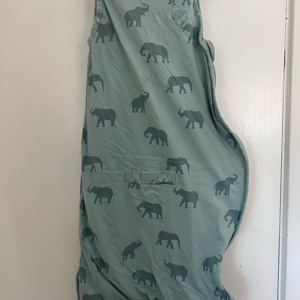 Woolino Ecolino Elephant Print Sleep Sack, 2M-2Y